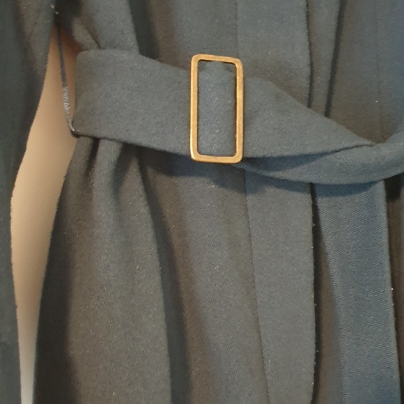 TOPSHOP LONG COWL NECK TRENCH COAT WOOL - Picture 2 of 13